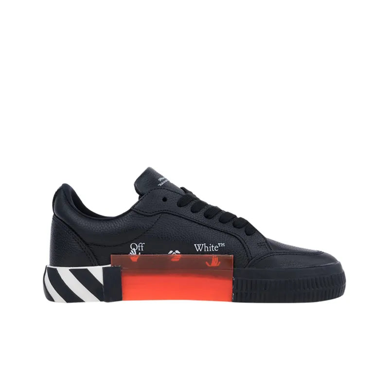 Off White Vulk Low Leather Siyah Erkek Sneaker