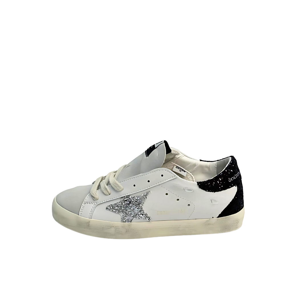 Golden Goose Super-Star Kadın Gümüş Simli