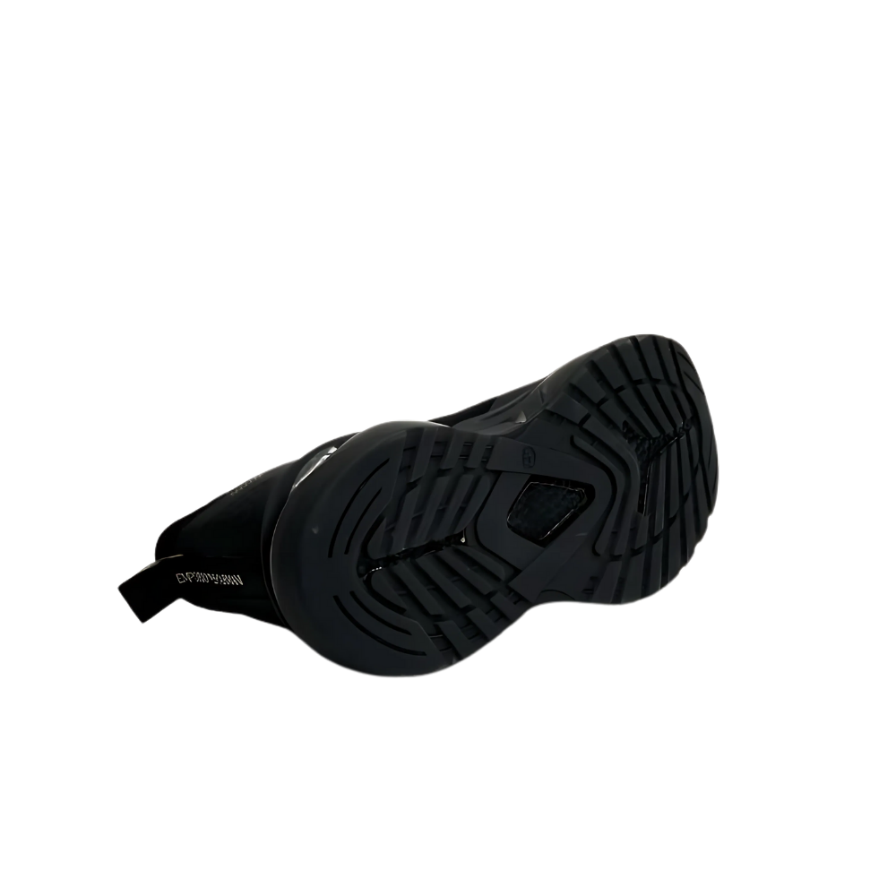 EA7 Emporio Armani Logo Sneakers Black and White