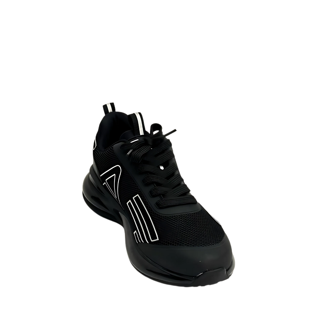 EA7 Emporio Armani Logo Sneakers Black and White
