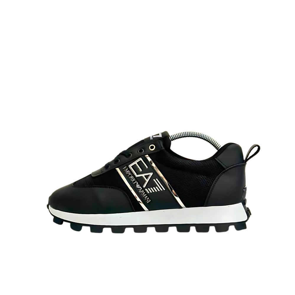 EA7 Carbon Sneakers  Black and White Erkek