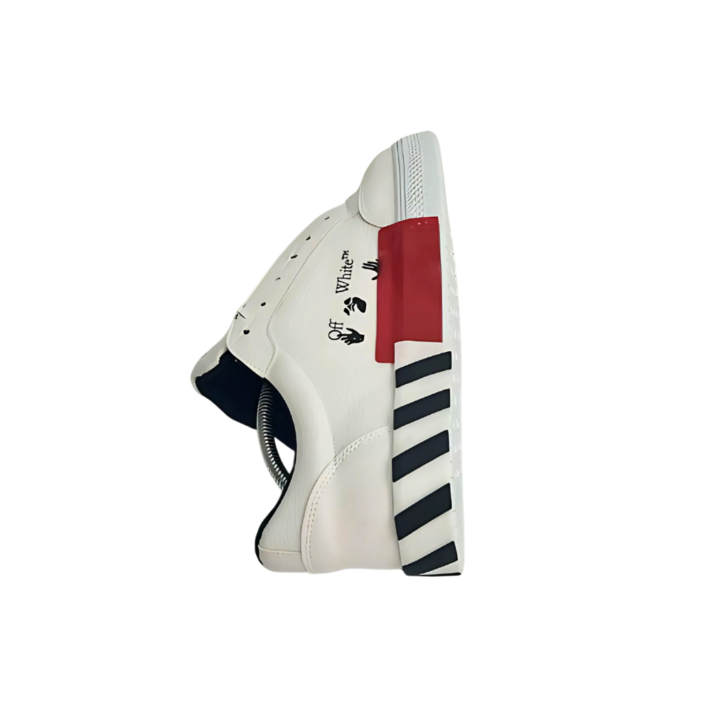 Off White Vulk Low Leather Beyaz Erkek Sneaker