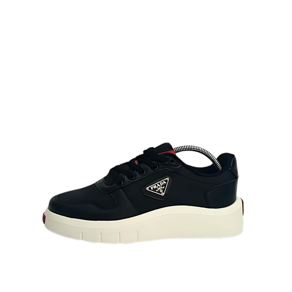 Prada Siyah Erkek Sneaker - Beyaz Taban