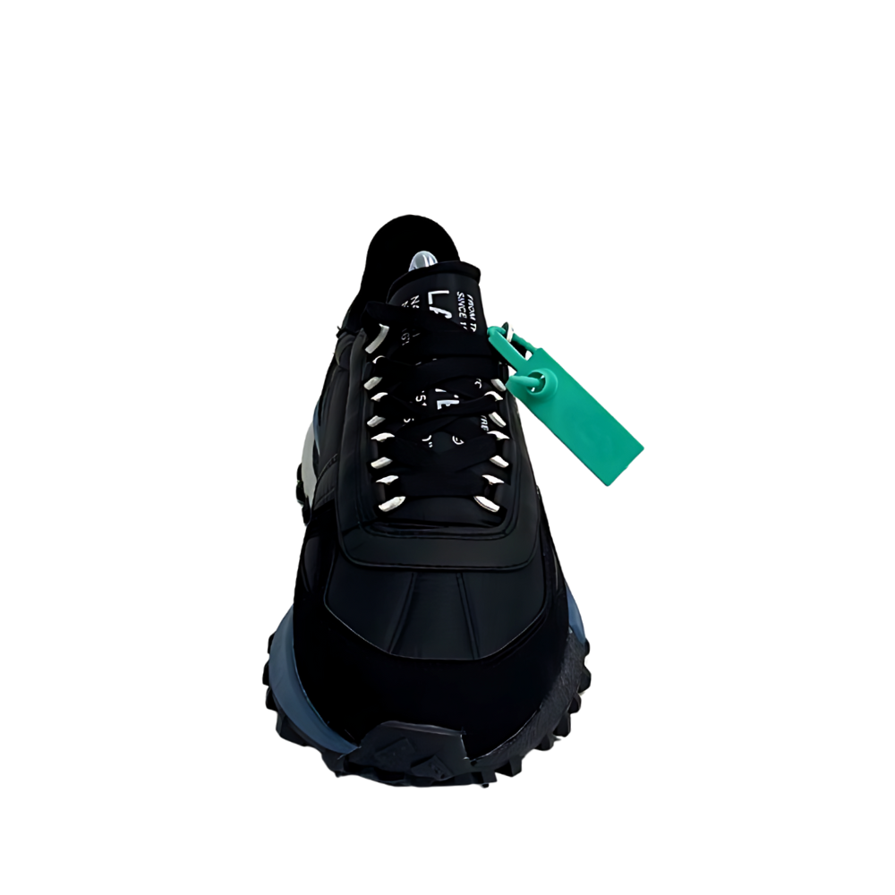 Siyah Lacoste Erkek Sneaker Mavi Detaylı